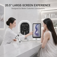 Analyseur de peau 3D intelligent AI 36MP, testeur cutané intelligent, machine d'analyse faciale multi-spectre avec détection des couches cutanées