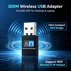 IFA01 Adaptateur Réseau Sans Fil Portable USB Interne Mini8192 300 Mbps Cartes Réseau - Product Image 5
