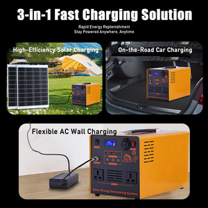 Stazione Portatile Energeticamente Autonoma 1.2kWh, Generatore Solare 600W, Sistema Batteria LiFePO4, Onda Sinusoidale Pura, MPPT, per Auto, Esterni, Furgoni - Product Image 5