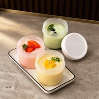 Contenants à glace de 250 ml avec couvercles, en PP de qualité alimentaire, givrés, à large ouverture, pour gelato, sorbet, desserts glacés, stockage au congélateur
