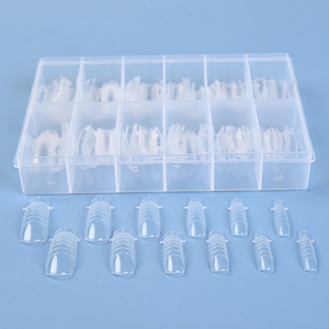 120 faux ongles en ABS à construction rapide, style français, demi-couverture, réutilisables, transparents, légers et robustes pour extension de gel - Product Image 6