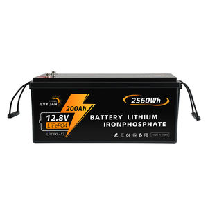 OEM Lifepo4 pil 12v güneş pili 200ah otomatik şarj edilebilir lityum iyon Lifepo4 piller - Product Image 1