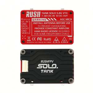 RUSH Solo Tank 5,8G VTX Transmisor de video CNC Carcasa de metal 1,6 W Micrófono incorporado de alta potencia Estructura de disipación de calor para RC - Product Image 4