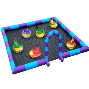 Voitures tamponneuses UFO à bas <span class=keywords><strong>prix</strong></span> pour enfants, voitures tamponneuses rondes à batterie gonflables, piste de voitures tamponneuses - Product Image 1