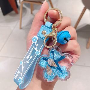 Cute Gifts Acrylic Cartoon Star Shape Ocean Cartoon Charm Moving Acrylic Quicksand Liquid Floater Keychain <b>Accessories</b> Wholesale - Product Image 5