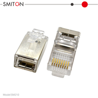 Blindé RJ 45 RJ45 RG45 Plug Cat5 Cat5E FTP Ethernet Câble Réseau Mâle Connecteur Modulaire 8P8C Connecteur