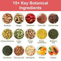 Complément alimentaire NutriCha pour la santé cardiaque, sachets de thé aux herbes aromatisés au gingembre et à l'aubépine pour le soin cardiovasculaire et le soutien immunitaire
