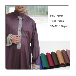 Polyester/Viscose Dệt Đồng Bằng Twill Người Đàn Ông Hồi Giáo Hồi Giáo Phù Hợp Với Toyobo Vải Tr 80/20 Saudi Arabia Thobe Suiting Vải - Product Image 2