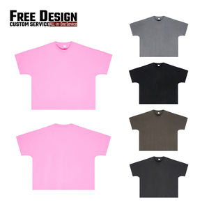 Camiseta de hombre de algodón puro, holgada, de corte cuadrado, con manga murciélago, estilo vintage, de 310 g, lavada, para verano - Product Image 3