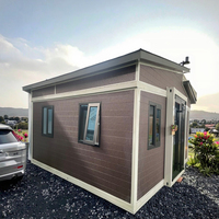 Maison préfabriquée modulaire de maison mobile expansible plate en acier avec le cadre en acier léger