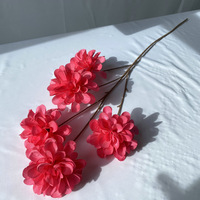 Rangkaian Bunga Hydrangea Buatan Tangan yang Indah untuk Latar Belakang Fotografi Pesta Festival, Hiasan Dinding Seni