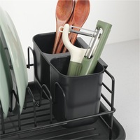 Égouttoir à vaisselle rétractable multifonctionnel en métal avec drainage pour le séchage des bols et des assiettes