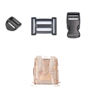 Adjustable Plastic Buckle D006 26mm <b>Black</b> For Pet <b>Backpack</b> Carrier Bag Three Position Fastener - Product Image 4