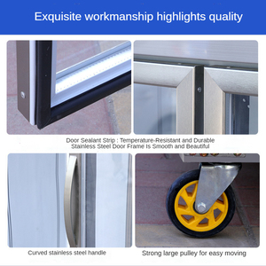 Gia súc cừu lợn lạnh tươi 2 cửa thương mại đông lạnh thịt đông lạnh Tủ trưng bày tủ đông tủ lạnh lưu trữ mát - Product Image 6