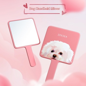 Espejos de Maquillaje Plegables de Plástico <span class=keywords><strong>con</strong></span> Acabado Cromado, Portátiles, <span class=keywords><strong>con</strong></span> Luz <span class=keywords><strong>y</strong></span> Logotipo Personalizado de la Marca Flying, Venta al por Mayor de Fábrica - Product Image 2