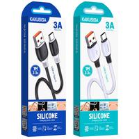 Accessoires et câbles de transfert de données de type c, câbles de données en silicone usb-micro pour Android, moins chers