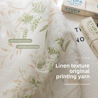 Rideau de fenêtre transparent en lin blanc haut de gamme de style pastoral-Filtrage de la lumière et protection de la vie privée avec paniers de rangement en baie