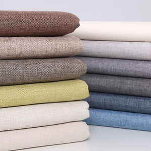 बमबारी चीन 100% लिनन कपड़े के लिए प्राकृतिक रंगे हुए सोफे और कार गहरे भूरे रंग के असबाब पॉलिएस्टर सन होम टेक्सटाइल - Product Image 5