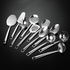 US in stock6 Piece Stainless Steel Kitchen Utensil Set Cooking <b>Spoon</b> Spatula Ladle Strainer Serving Flatware for Home Restaurant - Product Image 4