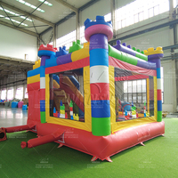 WINSUN Blocks Commercial Trampoline Bounce Slide Combo Party Event Location Gonflable Bouncer Slide Jumping Castle pour les enfants