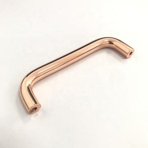 U Shape Furniture Accessories Hardware Kitchen <strong>Cupboard</strong> Pull Rose Gold <strong>Copper</strong> Color Solid Bent <strong>Handle</strong> - Product Image 6