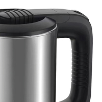 Bouilloire Électrique de Voyage HALEY 500ml 250W en Acier Inoxydable 304, Mini Portable avec Prise à Deux Broches, 2 Tasses, Arrêt Automatique, Maintien au Chaud