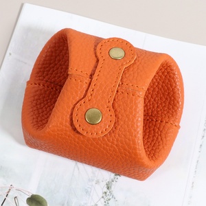 Elegant Women <b>Mini</b> Coin Purse Retro Style Pu Material Waterproof Expandable Storage Bag for <b>Lipstick</b> and Coin - Product Image 1