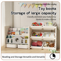 Étagère de rangement moderne pour bébés et enfants Armoire à jouets Boîte de rangement pour vêtements