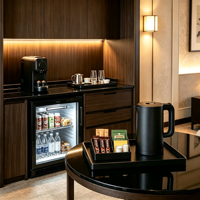 Ketel Listrik Hotel Sachikoo 304 Stainless Steel 1L dengan Fitur Mati Otomatis dan Pemanasan Cepat Set Trat