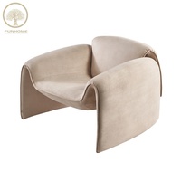 Fauteuil d'appoint au design moderne et minimaliste de luxe, fauteuils bas, fauteuil de détente, salon, hôtel, villa, bureau à domicile, chambre à coucher, utilisation en tissu