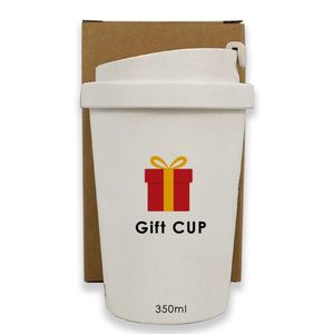 12oz/350ML BioWheat Straw Coffee <b>Mug</b> Buckle Lid Reusable Leak-Proof Microwave Safe Travel Portable Cups Promotional Gift <b>Mugs</b> - Product Image 2
