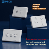 XIMLON - Interruptor de Pared Estándar Australiano OEM/ODM, Enchufe de Pared para Nueva Zelanda, Proveedor de Interruptores y Enchufes de 1, 2, 3 y 6 Vías, 10A