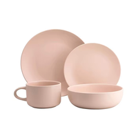 16pcs Hot Selling Dinner Plates Dinnerware Set Dishes Food Plate Set Salad Soup Bowl Plate and Bowls Set for Restaurant Hotel