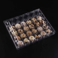 Plateau d'œufs de caille en plastique à 30 cellules OEM et ODM en vente entière de haute qualité en Chine LOGO PET/PVE/PET personnalisé recyclable