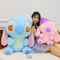 Coussin en peluche doux et créatif en forme de Stitch, idéal pour la décoration de fête ou comme cadeau, vente en gros