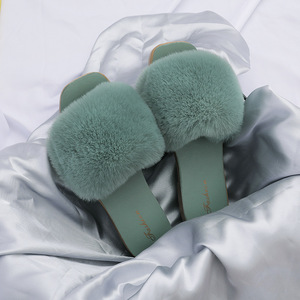 Nouvelles pantoufles transfrontalières pour femme, mode automne-hiver, à porter en intérieur et en extérieur, avec semelle intérieure en peluche, bout ouvert, pour la plage au printemps - Product Image 3
