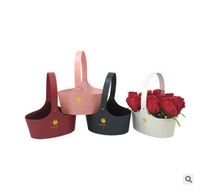 2021 tendance Produit Préservé Fleur Panier Boîtes Bouquet Artisanat Cas Offres Spéciales Pliable Boîte D'emballage En Papier