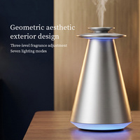 Diffuseur de parfum sans eau en alliage d'aluminium de qualité supérieure, lumière ambiante multicolore, distributeur de parfum pour les grandes maisons