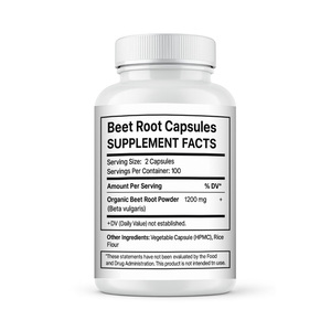 Capsule Premium di Barbabietola 1200mg Integratore Organico a Base Vegetale per il Benessere Quotidiano 200 Capsule - Product Image 2