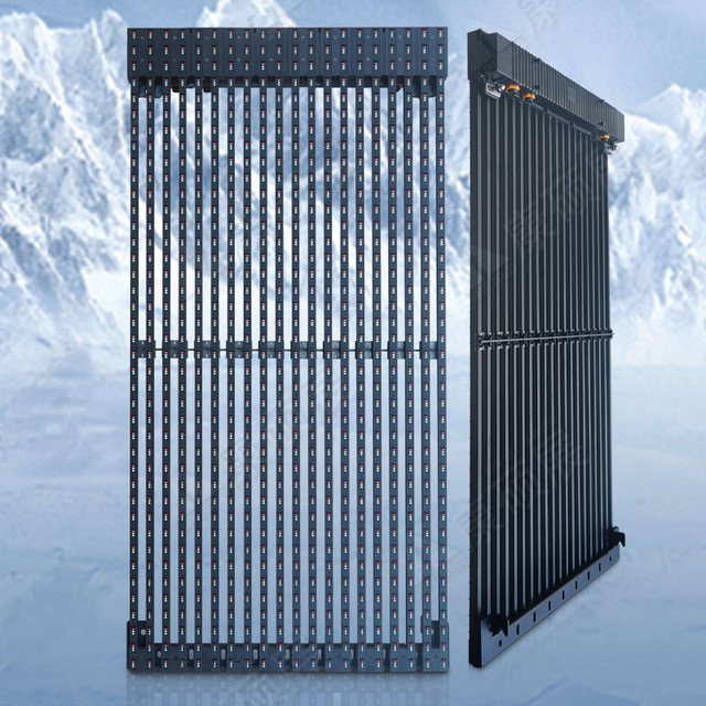 Lightweight HD Net Flexible Pixel Led Mesh Curtain Display Screen Transparent Led Outdoor Waterproof Grid Screen