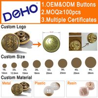 Boutons personnalisés gravés avec logo en relief, en alliage de zinc, en laiton, 12 mm-5 mm, en forme de cœur, rivets dorés, boutons en jean pour vêtements