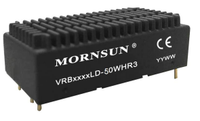 Mornsun-Convertidor de DC-DC aislado, entrada ancha y salida única regulada, 2x1 pulgadas, 5V, 50W, VRB4805LD-50WR3