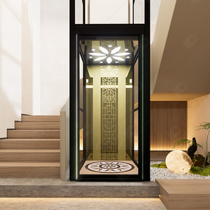 Ascenseur de villa en acier inoxydable Ascenseur résidentiel Ascenseur <span class=keywords><strong>domestique</strong></span> avec cabine fantaisie pour maison Intérieur Extérieur - Product Image 4