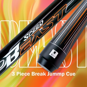 Little Monster Beast Carbon Fiber Break Jump Cue 3-Piece Jump Cue Break <b>Pool</b> Cue <b>Stick</b> 19.5oz 12.9mm Tip with Soft Bag - Product Image 2