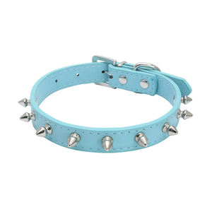 HOME PLANET Hochwertige verstellbare PU-Hunde halsband mit Nieten und Nieten - Product Image 6