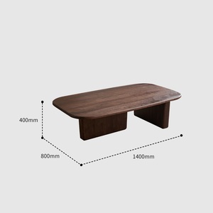 <span class=keywords><strong>Table</strong></span> basse <span class=keywords><strong>console</strong></span> moderne minimaliste Wabi Sabi en noyer noir américain, Mesa De Centro, directement de l'usine - Product Image 2