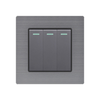 A2 Luxe Haute Qualité KXN Multifonctionnel Double Pôle Écran Tactile Prise de Courant EU/UK/Universel Interrupteurs Muraux