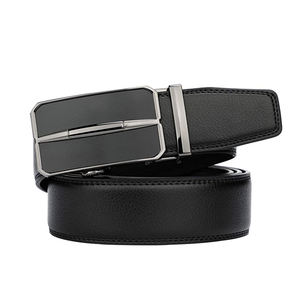 Cinturón de cuero de trinquete con logotipo personalizado, para negocios, viajes, ocio, traje de negocios - Product Image 2