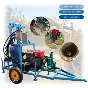 Automatische 100m 150m 180m 200m Brunnenbohrmaschine Hydraulische Raupenbohrmaschine Wasserbohrmaschine Preis zum Verkauf - Product Image 1