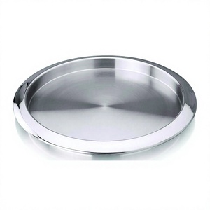 Ustensiles de cuisine Serveur Bar Plateau En Acier Inoxydable Plateau De Service Plateau De Nourriture Cuisine Restaurant Hôtel Restaurant équipement - Product Image 1